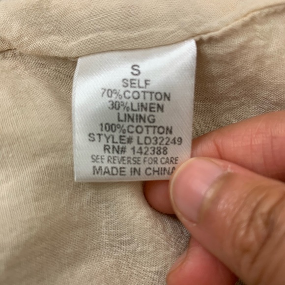 Essue Tan color with polka dots dress Size: S - Picture 5 of 5